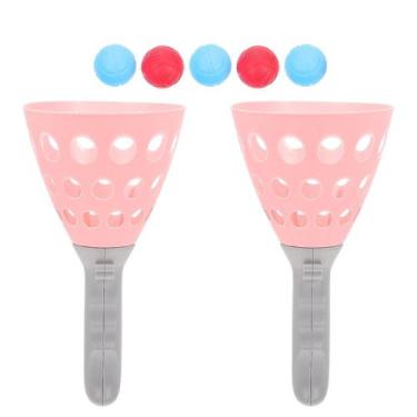 Imagem de Conjunto de bolas Throw and Catch para crianças com raquetes e 5 bolas