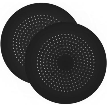 Imagem de 2 coletores de cabelo de ralo de silicone – filtro de pia reutilizável para banheiro, pia de cozinha e banheira, fácil de limpar, evita entupimentos (preto)