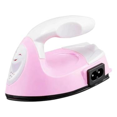 Imagem de Generic Ferro de passar roupa elétrico portátil, ideal para trabalhos manuais, artesanato e projetos DIY. Prático, compacto e versátil, de, Rosa