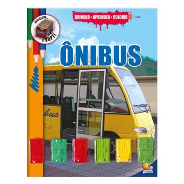Imagem de Livro Brincar Aprender Colorir Ônibus - Todolivro