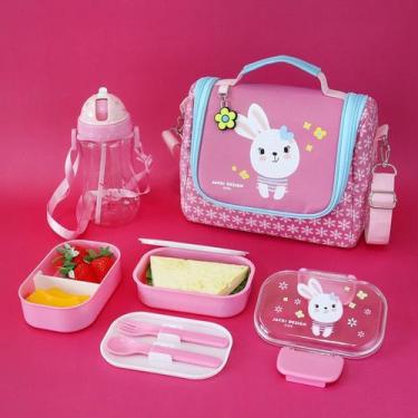 Imagem de Kit Marmita Infantil Termica 3 peças Coleção Pimpolhos Escolar Kids - 