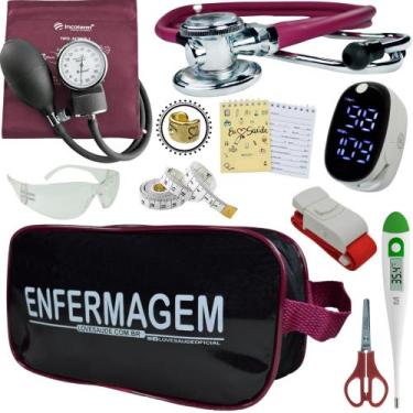 Imagem de Kit Enfermagem Aparelho Pressão Esteto Frete Grátis Promocao - Love Sa