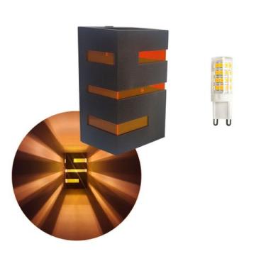 Imagem de 5 Arandela Externa/interna + Lâmpada + Lente Colorida - Metais Massuia