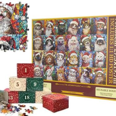 Imagem de Calendário De Quebra-Cabeça De Natal 2025: Contagem Regressiva De 24 D