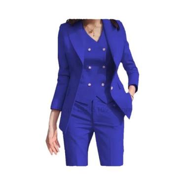 Imagem de Blazer Slim Fit Para Mulheres, Moda De Outono De Alto Padrão Para Escr
