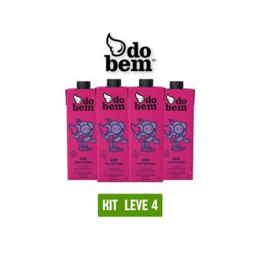 Imagem de Suco de uva 100% do bem 1l - kit 4 unidades - Dobem