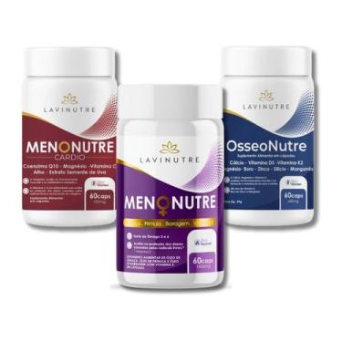 Imagem de Kit Longevidade Suplemento Feminino Pós 40 Lavinutre 180 Cáp 3 Unidade