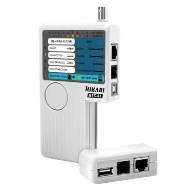 Imagem de Testador cabo de rede hikari rj11/ rj45/ usb/ bnc htc-41 21i536