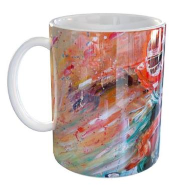 Imagem de Caneca Porcelana Futebol Americano - Pense Canecas, Branco