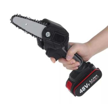 Imagem de Mini Moto Serra Elétrica 48v Bateria Lítio Bivolt Portátil - kvell