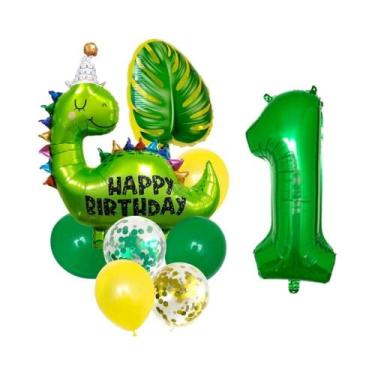 Imagem de Conjunto De Balões De Aniversário Com Tema Dinossauro Jurássico, Balõe