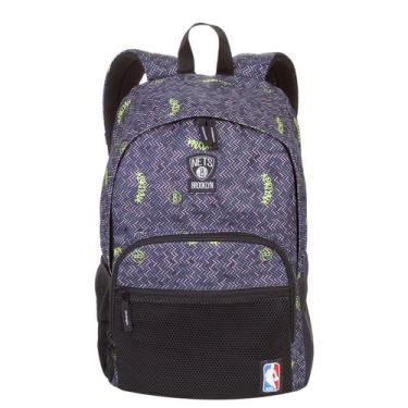 Imagem de Mochila Brooklyn Nets NBA Sestini Legend 25L, Preto, Único