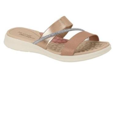 Imagem de Tamanco Feminino Modare Com Tira de Strass Rosa/branco-Feminino