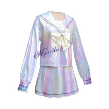 Imagem de Fantasia De Cosplay De Anime JK Para Tamanhos Grandes Com Peruca E Sai