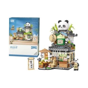 Imagem de Blocos De Montar LOZ: Loja De Takoyaki E Sorveteria Com Tema De Rua - 