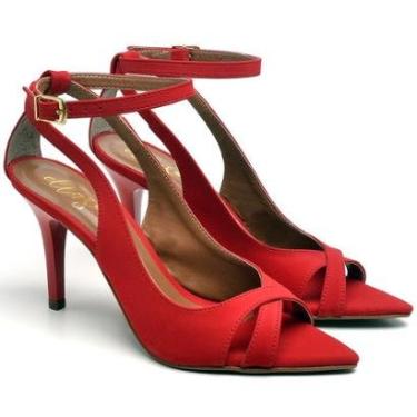 Imagem de Sandália Salto Médio em Couro Ella's-Feminino