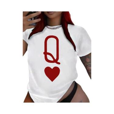 Imagem de Camisetas Femininas plus Size De Verão Casuais Em Algodão Respirável C