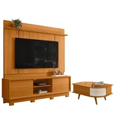 Imagem de Estante Home Theater Siena com Pés Cinamomo com Mesa de Centro Indianá