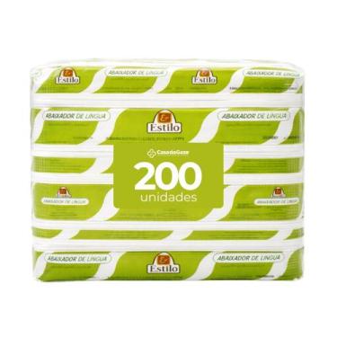 Imagem de Palito Abaixador De Língua Espátula Depilação 200 Unidades - ESTILO