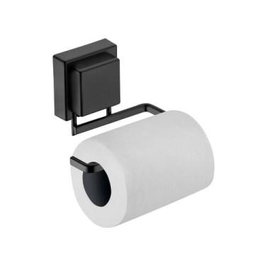 Imagem de Porta papel higienico suporte preto fosco ventosa Future 8052PT