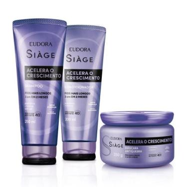 Imagem de Eudora Kit Siàge Acelera o Crescimento: Shampoo 250ml + Máscara Capila