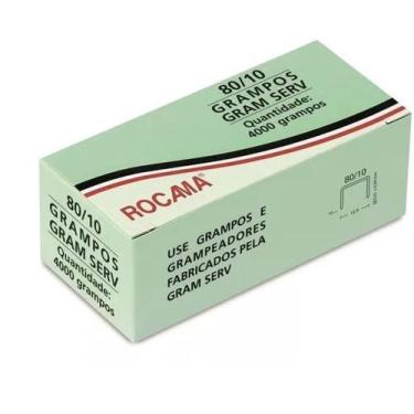 Imagem de Grampo Para Grampeador Tapeceiro Rocama Caixa Com 4000 Grampos 80/10