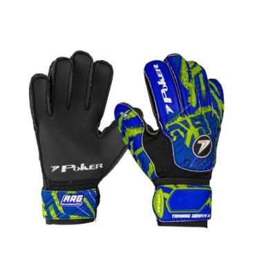 Imagem de Luva de Goleiro Infantil Poker Training Grafite Junior Resistente, 5, 