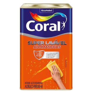 Imagem de Tinta coral super lavavel branco gelo lata (novo)