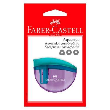 Imagem de Apontador com Depósito Aquarius Roxo/Verde - Faber-Castell