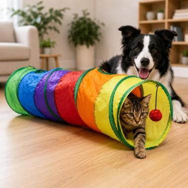 Imagem de Túnel Colorido Para Pets 1,15M - BUPPY PET