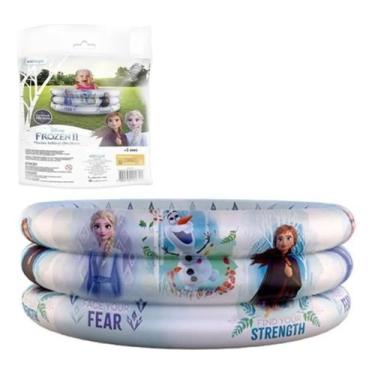 Imagem de Piscina Inflável 3 Anéis 86x20cm 100 Litros Frozen II - Etitoys