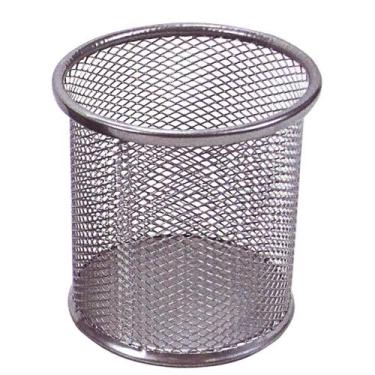 Imagem de Porta Lápis Redondo Aramado  Organizador de Mesa Metálico - - KIT, Pra