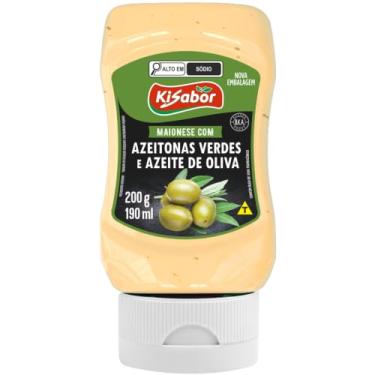 Imagem de Maionese, Sabor Azeitonas Verdes & Azeite de Oliva, Kisabor, 200 Gramas