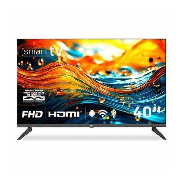 Imagem de Smart TV HQ 40" Full HD Tela Sem Bordas Android 12 HQS40NKH, 40"