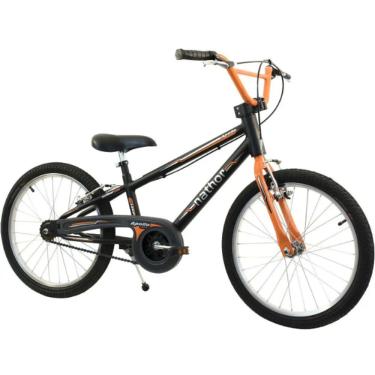 Imagem de Bicicleta Aro 20 Masculina Nathor Apollo Preto/Laranja Aro 20