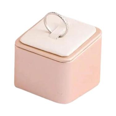Imagem de Suporte Modular De Exibição De Joias Em Couro Microfibra Para Colares,