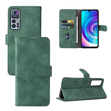 Imagem de HONGYAN Capa de telefone Para TCL 30 5G / 30 + 5G SENHA SENHA MAGNÉTICA CASA DE TELEFONE DE COURO Capa protetora