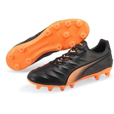 Imagem de Puma - Mens King Pro 21 Fg Shoes, Size: 7 M US, Color: Puma Black/Neon Citrus