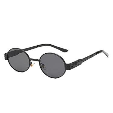 Imagem de Óculos de sol ovais retrô, designer de moda masculina, óculos de sol vintage feminino, óculos de sol, óculos de sol femininos, C3 preto cinza, tamanho único