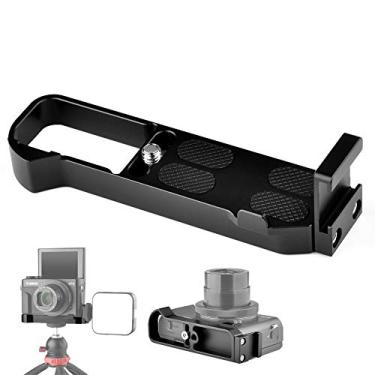 Imagem de Easy Hood Placa de base de extensão de câmera para Canon G7X Mark III e Mark II, acessórios para gravação de vídeo e vlogging, suporte de luz de microfone com suporte para sapata fria