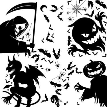 Imagem de MOOKEENONE 1 Set Halloween Window Sticker Giant Ghost Decoration for Kids Monster Stickers