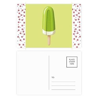 Imagem de Cartão postal de celebração de flor de Natal com picolé de feijão verde