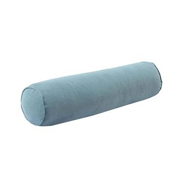 Imagem de Almofadas de cilindro de pescoço redondo travesseiro de algodão oco, confortável, confortável, pescoço travesseiro travesseiro rolo para cama, Lago Azul