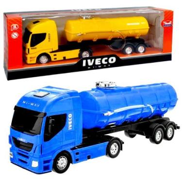 Imagem de Caminhão De Brinquedo Iveco Articulado Tanque De Água Com Mangueira -