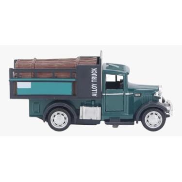 Imagem de Power Toys TECH - Miniatura Ford Antigo Carga de Madeira - Carrinho de Ferro com Portas que Abrem e Pneus de Borracha