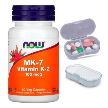 Imagem de Vitamina K2/MK7 100mcg Now Foods 60 Caps + Porta Cápsulas