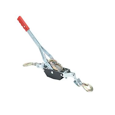 Imagem de 1 tonelada resistente 2 ganchos cabo de aço de engrenagem dupla catraca elétrica vem junto, puxador de cabo de guincho automotivo, elevador de cabo de guincho