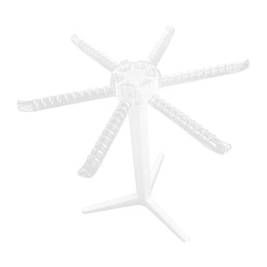 Imagem de Suporte de macarrão com 6 alças de barra, secador de espaguete dobrável, suporte de plástico para pendurar macarrão fresco para uso doméstico
