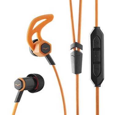 Imagem de V-MODA Fones de ouvido esportivos híbridos intra-auriculares Forza com controle remoto de 3 botões e microfone – dispositivos Apple, laranja