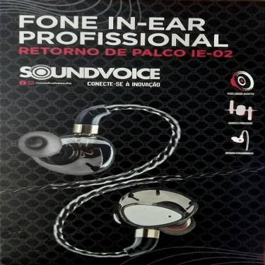 Imagem de Fone In-Ear Profissional Soundvoice Retorno De Palco Ie-02